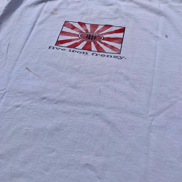 💛 Vintage Five Iron Frenzy Vintage Band T-Shirt Comic Book Art Ska Punk XL White - Picture 6 of 8